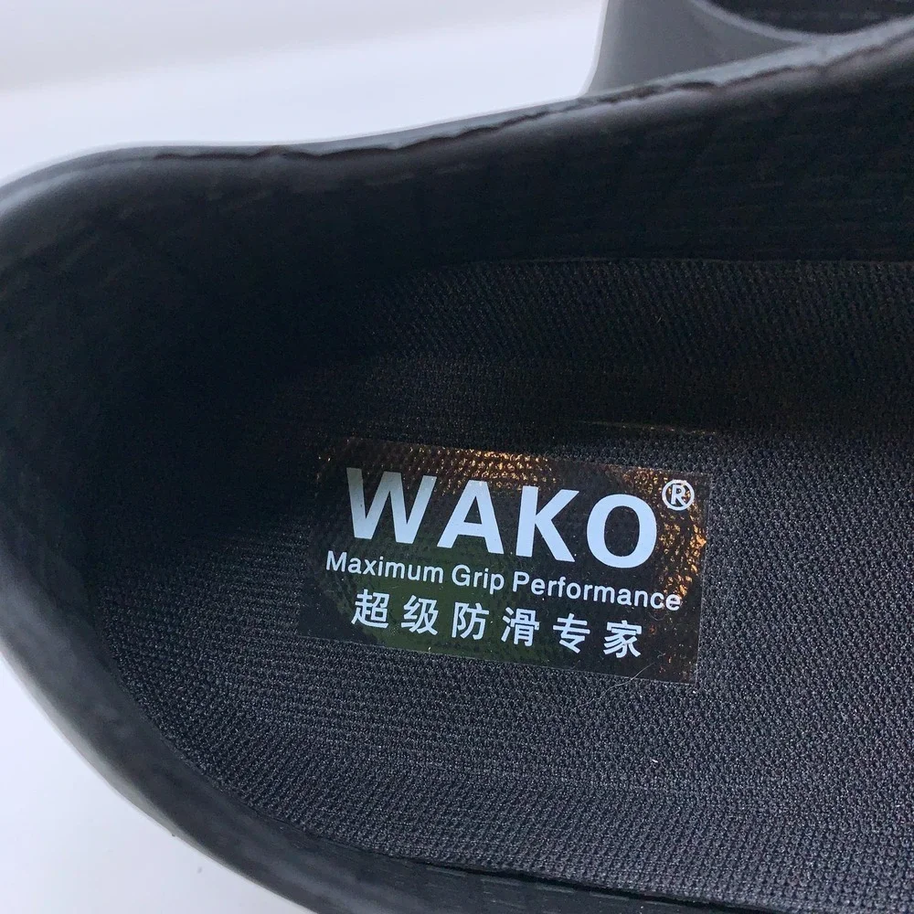 Wako Mens Size 40 Black Waterproof Non-Slip Safety Work Clogs Chef Shoes NWOB